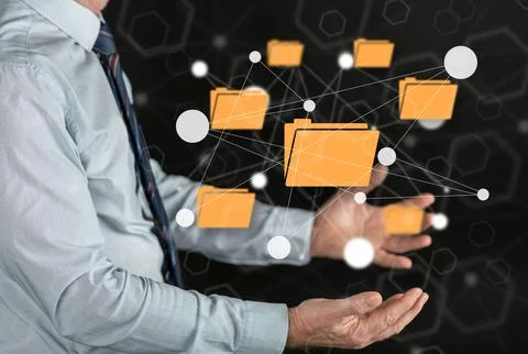 Concept of data exchange Foto stock