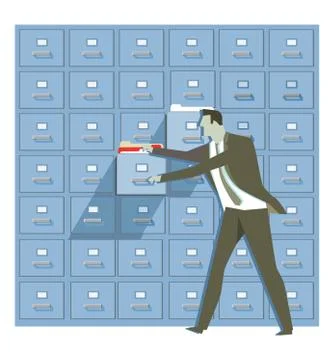 Concept for data protection and security Stock Illustration