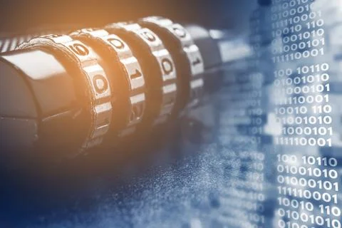 The concept of data protection and security in the Internet. Stock Photos