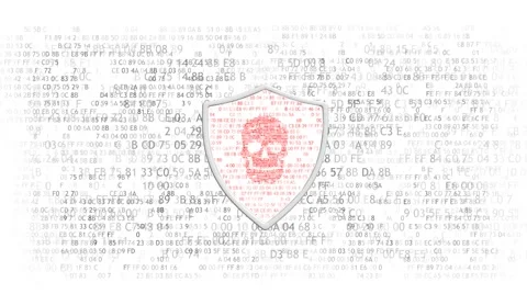 The concept of data protection. Concept of protection of important data Stock-Footage 63313647