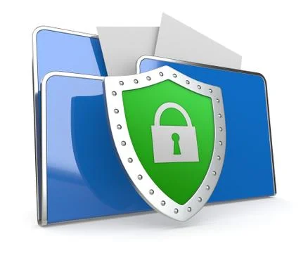 Concept of data protection Illustrazione stock