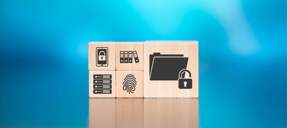 Concept of data protection Stock-Fotos
