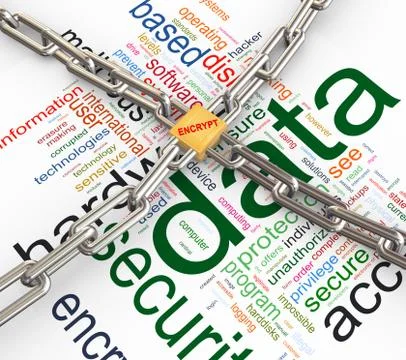 Concept of data security Illustration
