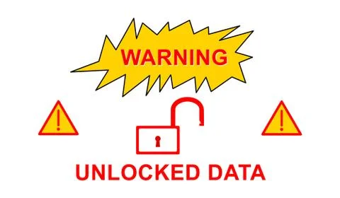 Concept of data security Stockillustratie