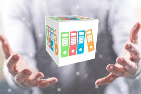Concept of data storage Stock Photos