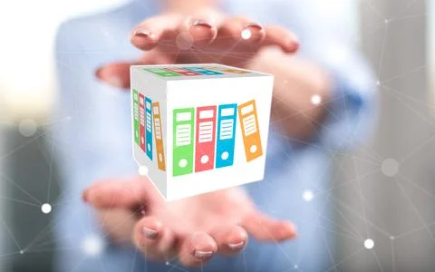 Concept of data storage Stock Photos