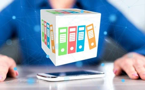 Concept of data storage 스톡 사진