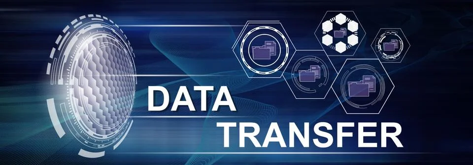 Concept of data transfer Illustrazione stock