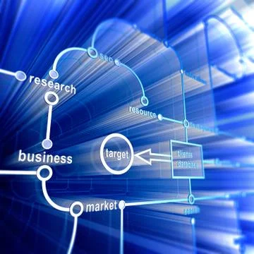 Concept database 3d rendering Stock Illustration