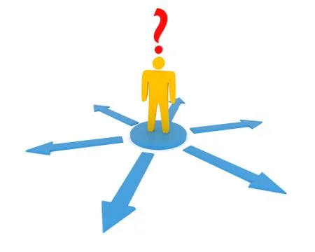 Concept of decision making Stock Illustration