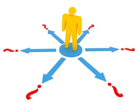 Concept of decision making Stock Illustration