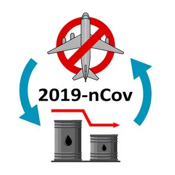 The concept of a decrease in oil demand due to a decrease in the number of ai Stock Illustration