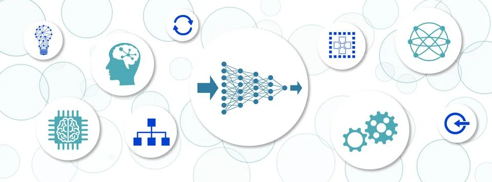 Concept of deep learning Stock-Illustration