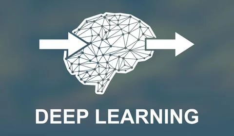 Concept of deep learning 스톡 일러스트