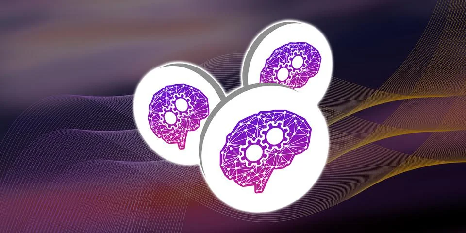 Concept of deep learning Stockillustratie