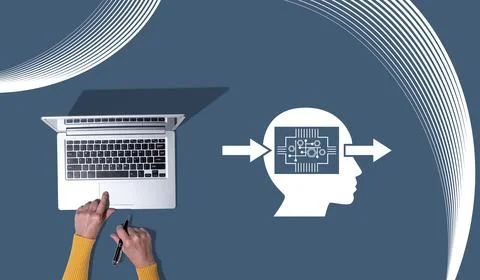 Concept of deep learning Stock-Fotos