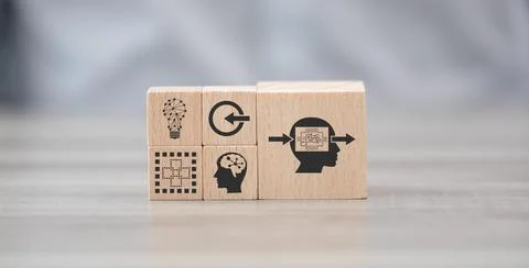 Concept of deep learning Stock Photos