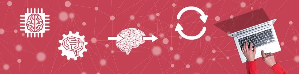 Concept of deep learning Stock Photos