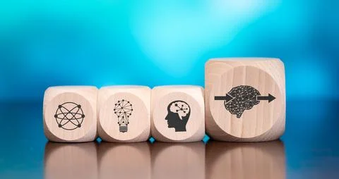 Concept of deep learning Stock Photos