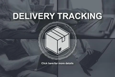 Concept of delivery tracking 库存照片