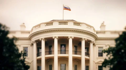 Concept depicting the Russian hacking of U.S. elections. Stock Footage 74491182