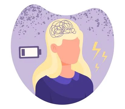 Concept of depression Illustrazione stock
