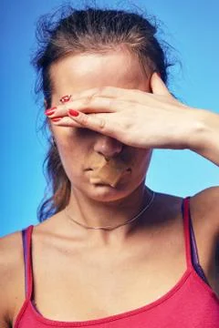 Concept of depression Stock Photos