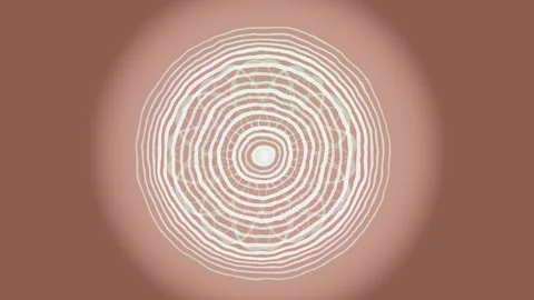 Concept design of circular patterns on brown background with texture Stock Footage 337377384