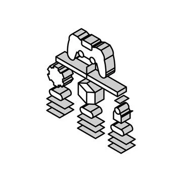 Concept design game development isometric icon vector illustration 스톡 일러스트