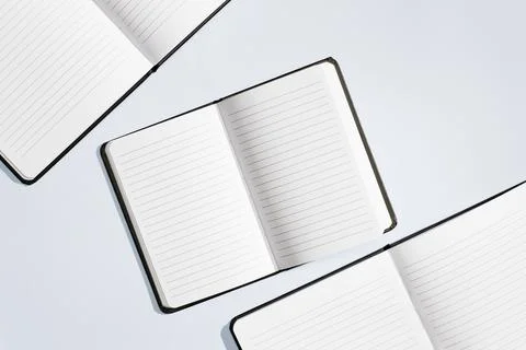 Concept design notebooks flat lay. High quality photo Stock Photos