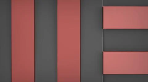 Concept design rectangular frames 3d illustration renderings Stock Illustration