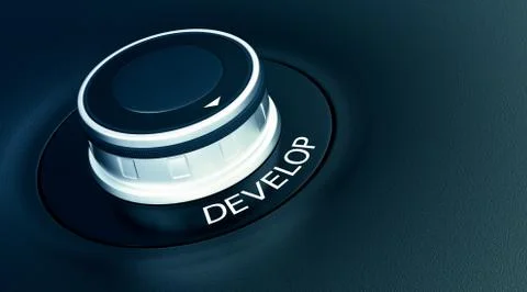 Concept of develop Stockillustratie