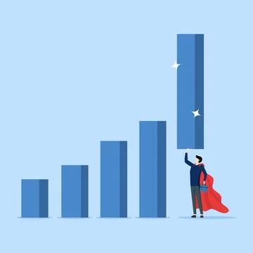 Concept Develop or upgrade, increase sales or increase revenue. 스톡 일러스트