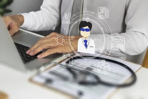 The concept of developing research on chemical molecules for medical use an.. Stock Photos