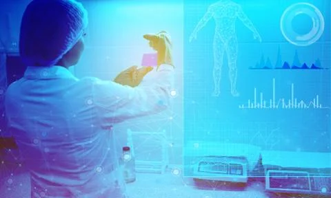 Concept for the development of analysis and diagnosis of a vaccine against vi Stock Photos