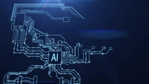 The concept of the development of artificial intelligence and implementation Stock Footage 244165028