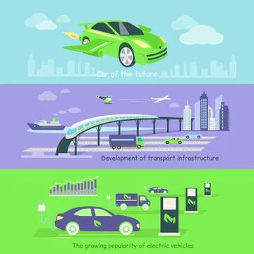 Concept of Development Transport Infrastructure Stock Illustration