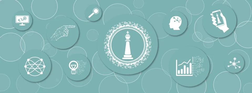 Concept of digital strategy Stock-Illustration