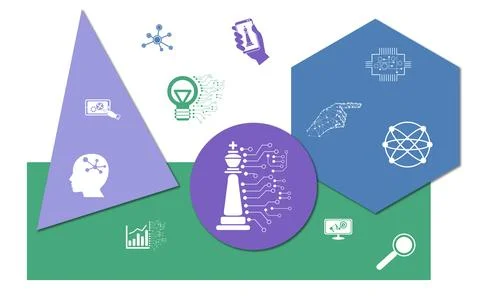Concept of digital strategy Stock Illustration