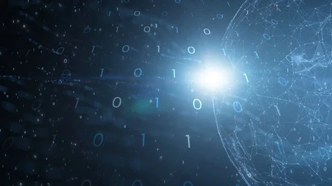 Concept digital technology animation background Stock Footage 127397473
