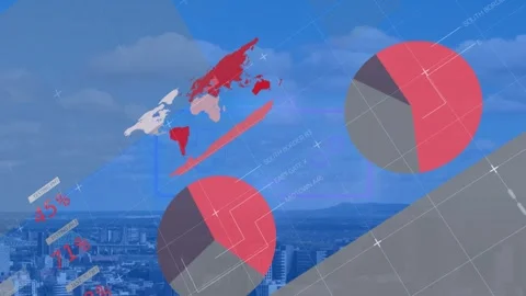 The concept is that of a digital world that is generated by video games Stock Footage 329123661