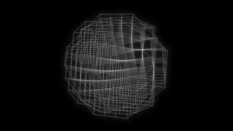 The Concept of: digitalization of Information stream moving through rack servers Stock Footage 113327462