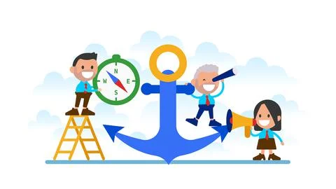 Concept of direction on the successful path.	 Stock Illustration