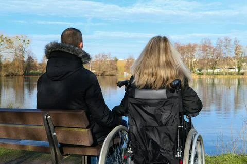 Concept of disabled person. Stock Photos
