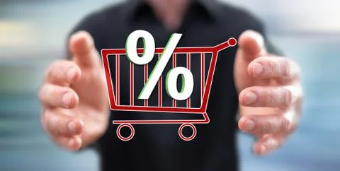 Concept of discount Stock Photos