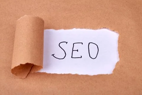 Concept of discovering SEO tricks. Stock Photos