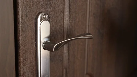 The concept of disinfecting surfaces from bacteria or viruses, cleaning the door 스톡 동영상 127817422