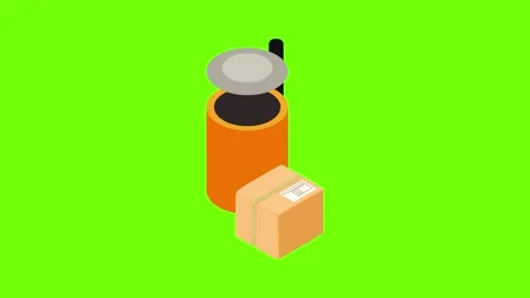 Concept disposal icon animation Vidéo 152576589