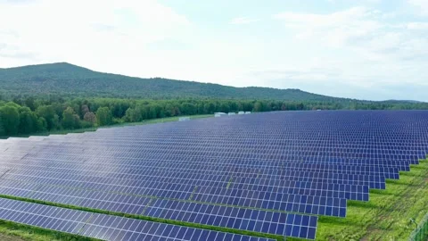 The concept of distributed energy production. Conversion of solar radiation to Stock Footage 156038855
