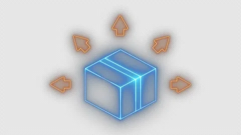 Concept of distribution, E-commerce, delivery and logistic chain sign. Stock-Footage 288322134